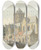 Triptych art skateboard deck of Johannes Huibert Prins De Stjacobskerk Te Utrecht by Johannes Huibert Prins (1757-1806)