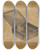 Triptych art skateboard deck of Harry Goodman Pewter Box With Two Compartments by Harry Goodman