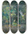 Triptych art skateboard deck of Joaquin Mir Trinxet Surtidor Santa Perpetua De La Mogoda Fountain Santa Perpetua De La Mogoda by Joaquin Mir Trinxet (1873-1940)