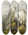 Triptych art skateboard deck of Joseph Wolf Gyr Falcons On A Rocky Ledge by Joseph Wolf (1820-1899)