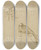 Triptych art skateboard deck of Benjamin West Two Sketches Of A Weeping Woman by Benjamin West (1738-1820)