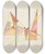 Triptych art skateboard deck of David Kakabadz Abstraction Based On Sails Iii by David Kakabadze (1889-1952)