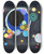 Triptych art skateboard deck of Wassily Kandinsky Several Circles by Wassily Kandinsky (1866-1944)