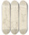 Triptych art skateboard deck of George Chinnery Studies Of Horses With Chinese Grooms And A Dog by George Chinnery (1774-1852)
