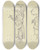 Triptych art skateboard deck of Jakob Frchtegott Dielmann Eine Frau Die Ein Groes Bndel Auf Dem Kopf Trgt Nach Links Und Von Vorne by Jakob Furchtegott Dielmann (1809-1885)