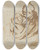 Triptych art skateboard deck of Follower Of Rembrandt Van Rijn Mother And Child by Follower of Rembrandt van Rijn (1606-1669)