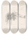 Triptych art skateboard deck of Flicien Rops Study For Uylenspiegel by Felicien Rops (1833-1898)