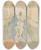 Triptych art skateboard deck of Francis Picabia Paysage Suisse by Francis Picabia (1879-1953)
