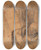 Triptych art skateboard deck of Sir Joshua Reynolds Seated Woman With Tablet by Sir Joshua Reynolds (1723-1792)