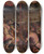 Triptych art skateboard deck of Giorgio Vasari Foundation Of Florentia A Roman Settlement by Giorgio Vasari (1511-1574)
