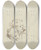 Triptych art skateboard deck of Jacob De Wit Two Angel Heads_1 by Jacob de Wit (1695-1754)