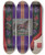 Triptych art skateboard deck of J Howard Iams Afghan Carriage Robe by J Howard Iams (20-)