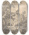 Triptych art skateboard deck of Franciscus Andreas Milatz Landscape With A House Hidden Between Trees And Two Men Near A Small Bridge by Franciscus Andreas Milatz (1764-1808)