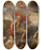 Triptych art skateboard deck of Peter Paul Rubens Quos Ego by Peter Paul Rubens (1577-1640)