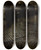 Triptych art skateboard deck of Jzef Pankiewicz Cab In The Rain by Jozef Pankiewicz (1866-1940)