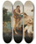 Triptych art skateboard deck of Maarten Van Heemskerck Baptism Of Christ Matthew 31317 Mark 1911 Luke 32122 by Maarten Van Heemskerck (1498-1574)