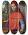 Triptych art skateboard deck of Lorenzo Costa Portrait Of A Cardinal In His Study by Lorenzo Costa (1460-1535)