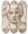 Triptych art skateboard deck of Inigo Jones Head Of A Boy by Inigo Jones