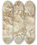 Triptych art skateboard deck of Antonio Balestra Mary As Queen Of Heaven Or Apotheosis Of Saint by Antonio Balestra (1666-1740)