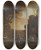 Triptych art skateboard deck of John Wootton Macbeth And Banquo With The Three Witches by John Wootton (1686-1765)