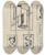 Triptych art skateboard deck of Mikul Galanda Sketchbook With Various Studies_3 by Mikulas Galanda (1895-1938)