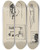 Triptych art skateboard deck of Mikul Galanda Sketchbook With Various Studies_8 by Mikulas Galanda (1895-1938)