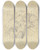 Triptych art skateboard deck of Jakob Becker Tree_8 by Jakob Becker (1810-1872)