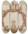 Triptych art skateboard deck of Al Curry Cycle Of Life Carving by Al Curry (20-)