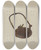 Triptych art skateboard deck of Albert Rudin Camp Lamp by Albert Rudin