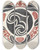 Triptych art skateboard deck of Carel Adolph Lion Cachet Ontwerp Voor Gedenkbord Bij Inhuldiging Van Koningin Wilhelmina In 1898_2 by Carel Adolph Lion Cachet (1864-1945)