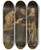Triptych art skateboard deck of Charles Mertens The Spinner by Charles Mertens (1865-1919)