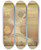 Triptych art skateboard deck of Paul Berthon Portrait Of Wilhelmina Queen Of The Netherlands by Paul Berthon (1872-1909)