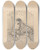 Triptych art skateboard deck of Nicaise De Keyser Two Women_4 by Nicaise De Keyser (1813-1887)