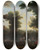 Triptych art skateboard deck of John Wootton Classical Landscape With Gypsies by John Wootton (1686-1765)
