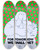 Triptych art skateboard deck of National Institutes Of Health For Tomorrow We Shall Diet by National Institutes Of Health (1887)