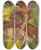 Triptych art skateboard deck of Arnold Peter Weiszkubnan Lumberjack by Arnold Peter Weisz-Kubnan (1898-1944)