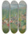 Triptych art skateboard deck of Henri Martin Vue Des Toits De Labastideduvert En T by Henri Martin (1860-1943)