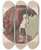 Triptych art skateboard deck of Alphonse Mucha Vitrail Pour La Faade De La Boutique Fouquet_5 by Alphonse Mucha (1860-1939)