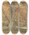 Triptych art skateboard deck of Simon Moulijn Boom Bij Beek In De Herfst by Simon Moulijn (1866-1948)