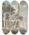 Triptych art skateboard deck of John Inigo Richards Cowes Castle Isle Of Wight by John Inigo Richards (1731-1810)