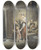 Triptych art skateboard deck of Ary Scheffer Zieke Man In Bed Met Naast Hem Een Vrouw En Twee Kinderen by Ary Scheffer (1795-1858)