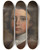 Triptych art skateboard deck of Joseph Highmore The Head Of A Young Boy by Joseph Highmore (1692-1780)