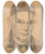 Triptych art skateboard deck of Woldemar Friderich Krger Selfportrait by Woldemar Friderich Kruger