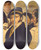 Triptych art skateboard deck of Francesco Hayez Self Portrait In A Group Of Friends by Francesco Hayez (1791-1882)