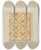 Triptych art skateboard deck of J Herman Mccollum Quilt by J Herman Mccollum