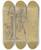 Triptych art skateboard deck of Victor Mller Humoristische Initiale F Lesender Gelehrter An Dessen Ffrmigen Pult Ein Erhngter Putto Baumelt by Victor Muller (1829-1871)