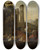 Triptych art skateboard deck of Theodor Roos Shepherds In The Roman Campagna by Theodor Roos
