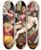 Triptych art skateboard deck of Prospero Fontana Deposition by Prospero Fontana (1512-1597)