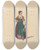 Triptych art skateboard deck of John Richard Coke Smyth Sketches Of Costume Pl003 by John Richard Coke Smyth (1808-1882)