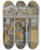 Triptych art skateboard deck of Peter Von Cornelius Joseph Interpreting Pharaohs Dreams by Peter Von Cornelius (1784-1867)